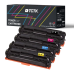 Multipack (4) Toners CMYK (Cyaan/Magenta/Geel/Zwart) Compatibel met Canon i, LBP HP LaserJet Pro - Vervangt 131A (CF211A) / CRG-731 (6271B002)